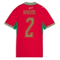 Stroje piłkarskie Maroko Achraf Hakimi #2 Koszulka Podstawowej dla damskie MŚ 2026 Krótki Rękaw